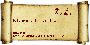 Klemens Lizandra névjegykártya